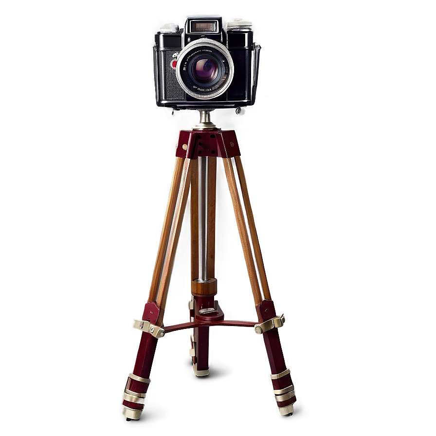 Vintage Camera On Tripod Png 15 PNG image