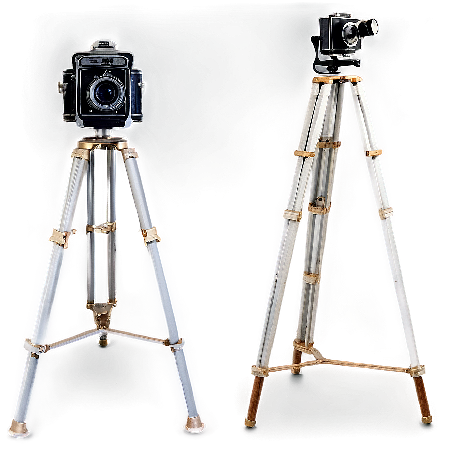 Vintage Camera On Tripod Png Smr PNG image