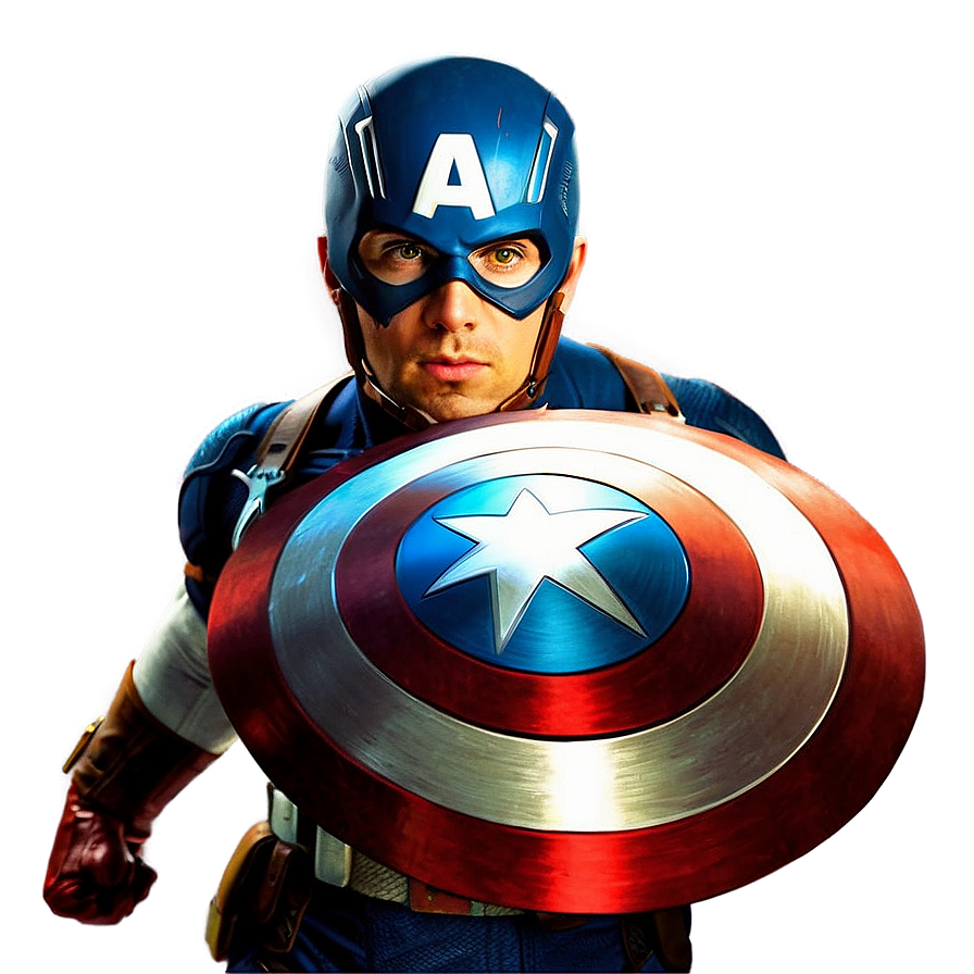 Vintage Captain America Poster Png 31 PNG image