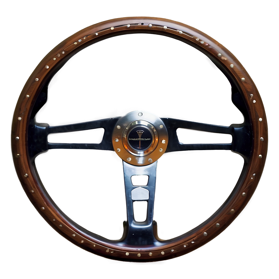 Vintage Car Steering Wheel Png 05252024 PNG image