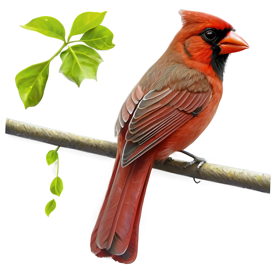 Vintage Cardinal Illustration Png 06252024 PNG image