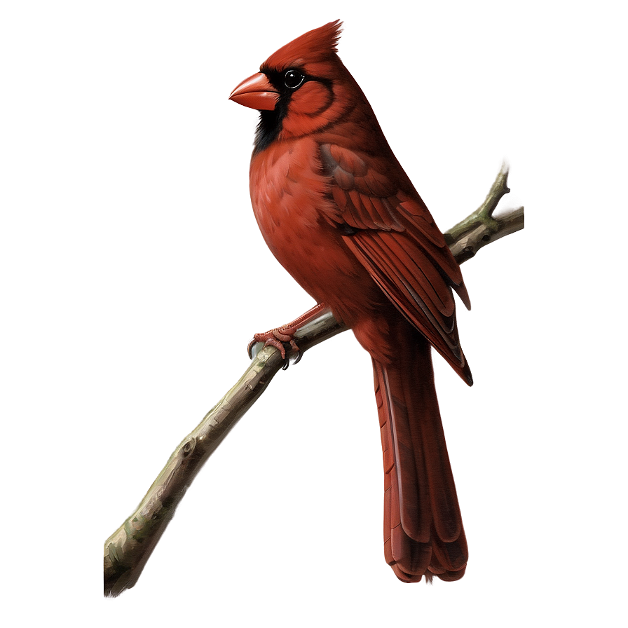 Vintage Cardinal Illustration Png Qfh PNG image