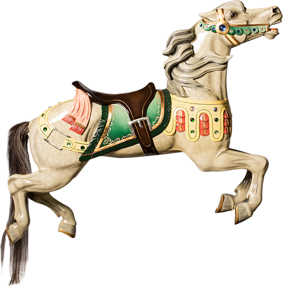 Vintage Carousel Horse PNG image