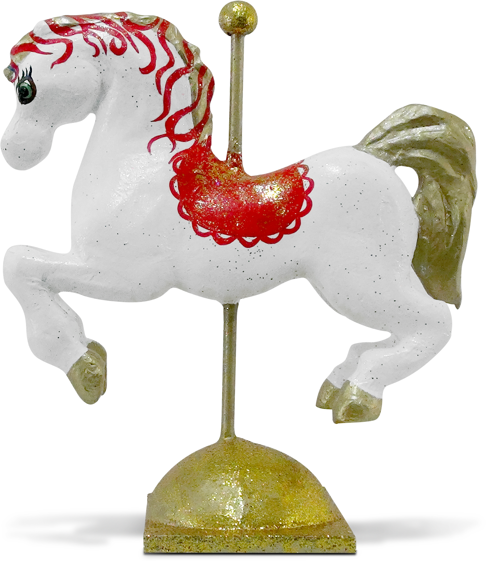 Vintage Carousel Horse Figurine PNG image