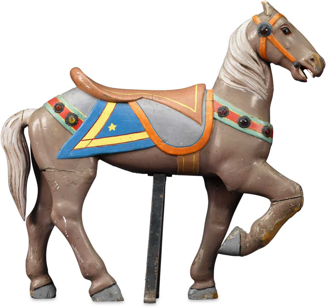 Vintage Carousel Horse Figurine.png PNG image