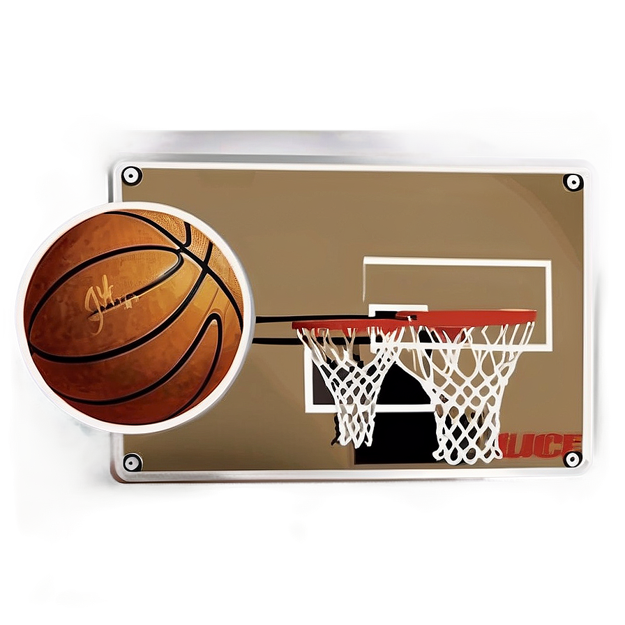 Vintage Cartoon Basketball Png Aim47 PNG image