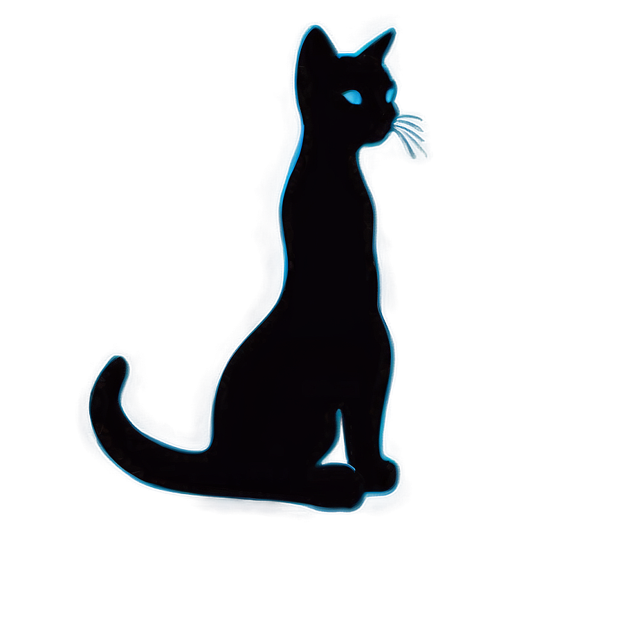 Vintage Cat Silhouette Png 06122024 PNG image