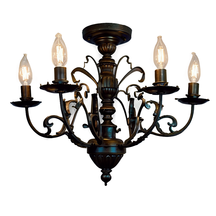 Vintage Ceiling Light Fixture Png Lnq PNG image