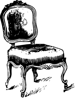 Vintage Chair Silhouette PNG image