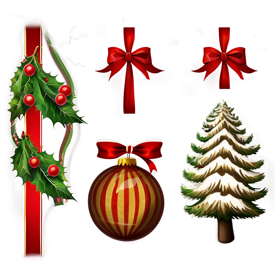 Vintage Christmas B PNG image