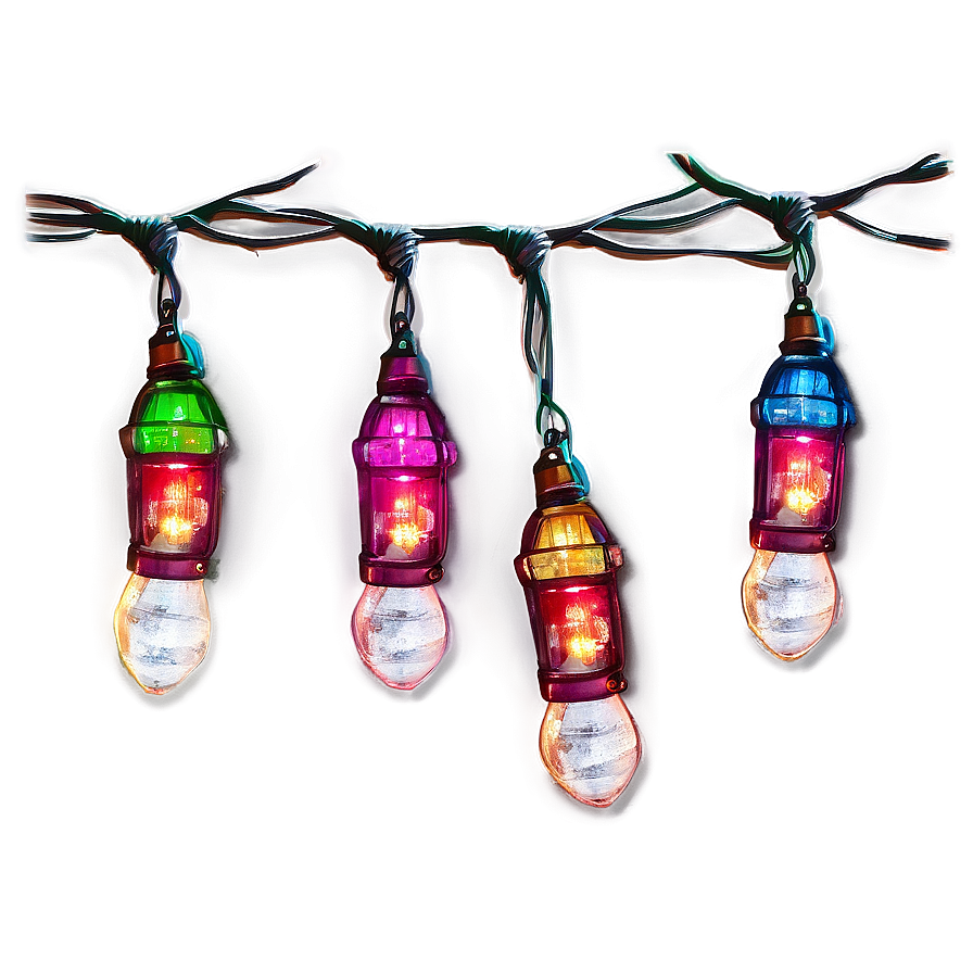 Vintage Christmas Lights Png Jmh87 PNG image