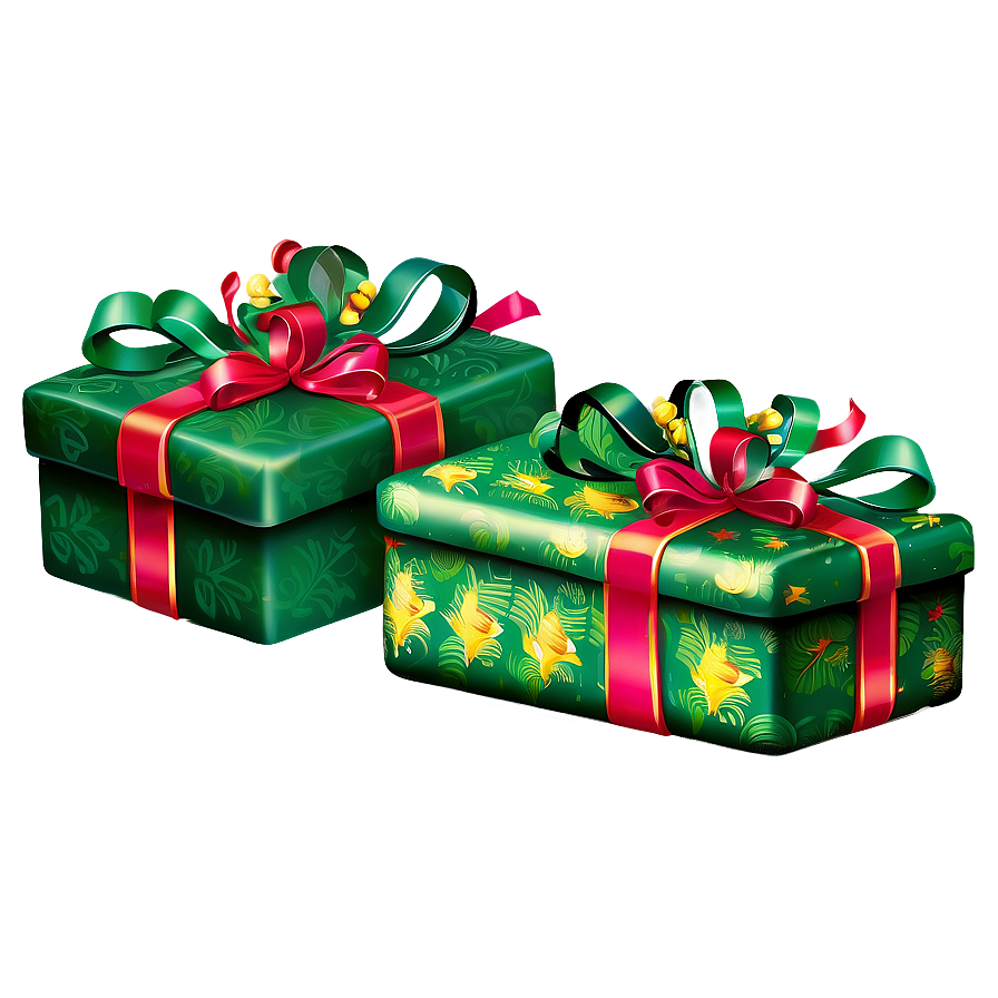 Vintage Christmas Presents Png 06252024 PNG image