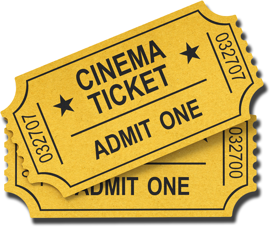 Vintage Cinema Tickets PNG image
