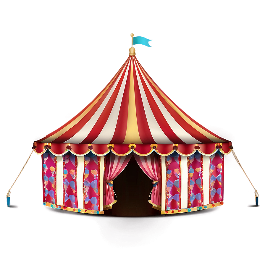 Vintage Circus Tent Design Png 06132024 PNG image