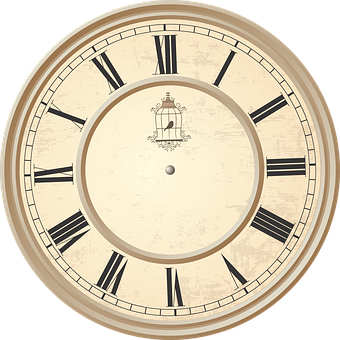 Vintage Clock Face PNG image