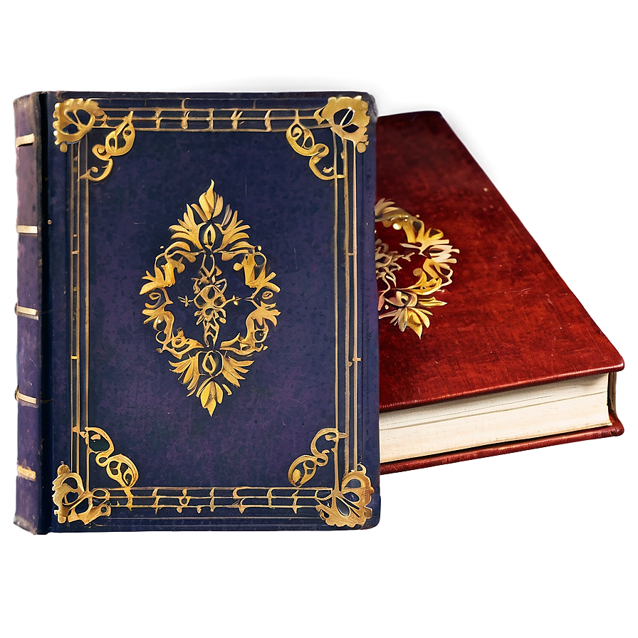 Vintage Closed Book Png 06282024 PNG image