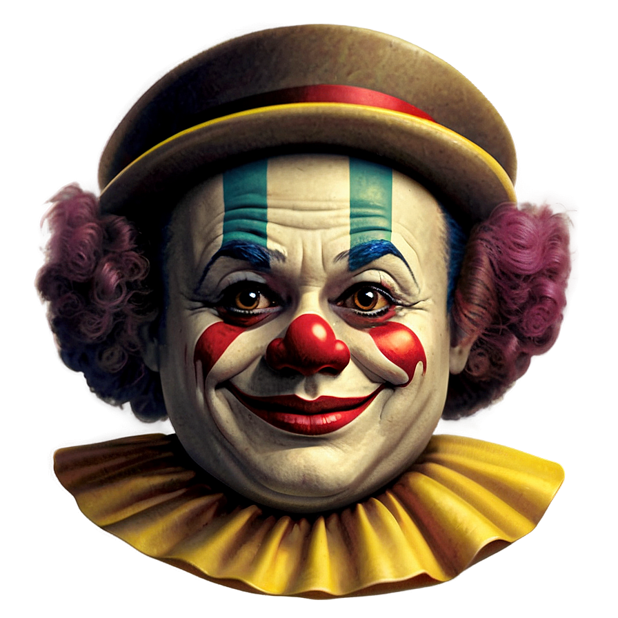 Vintage Clown Emoji Png Dhp76 PNG image