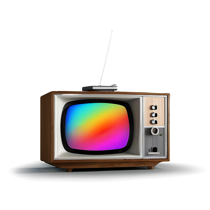 Vintage Color Television Png 05252024 PNG image