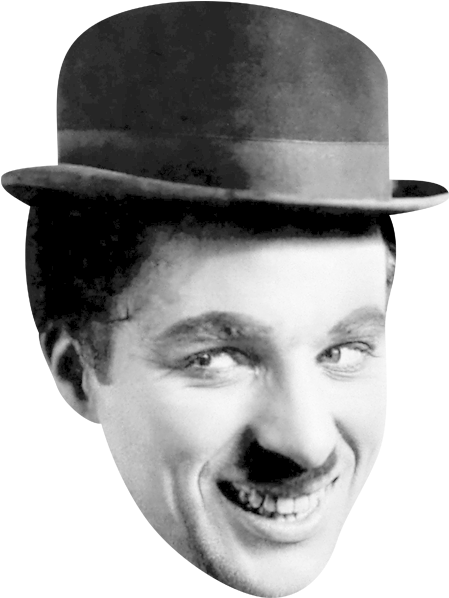Vintage Comedianin Bowler Hat PNG image