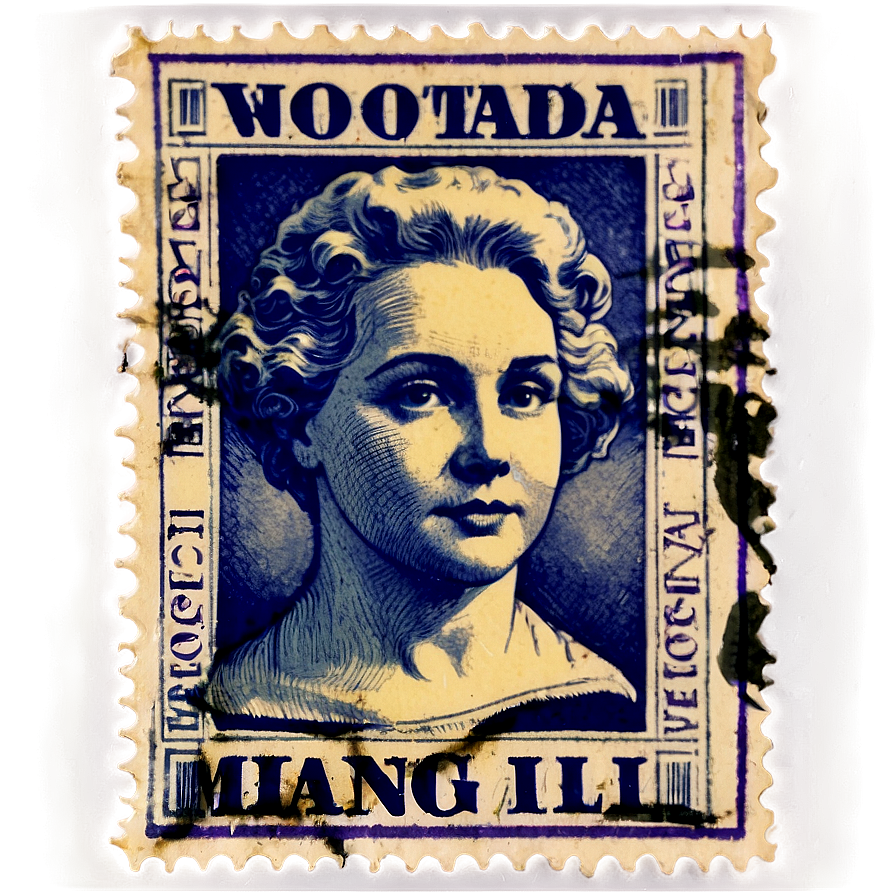 Vintage Commemorative Stamp Png Gwr PNG image