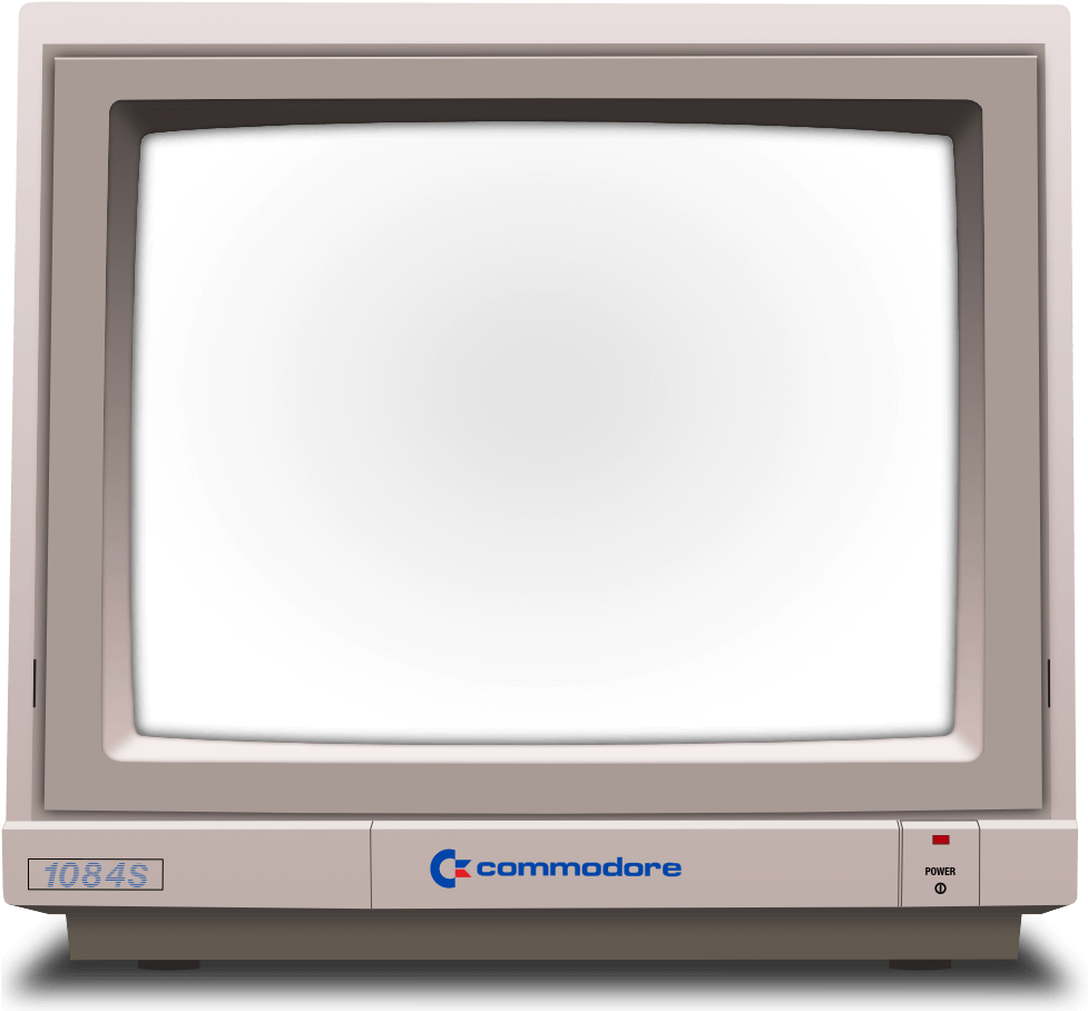 Vintage Commodore1084 S Monitor PNG image