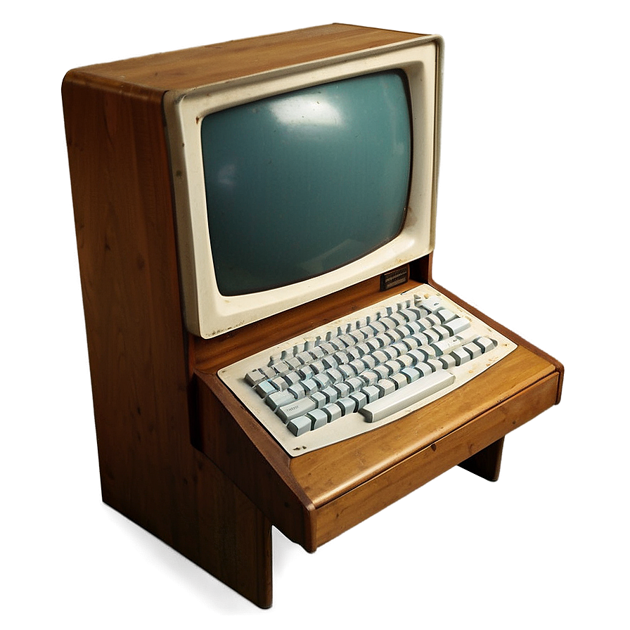 Vintage Computer Desk Png 06262024 PNG image