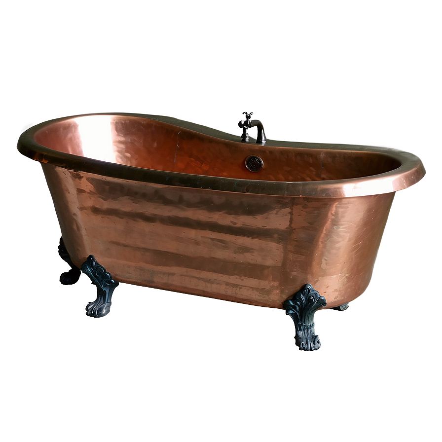 Vintage Copper Bathtub Png Uig4 PNG image