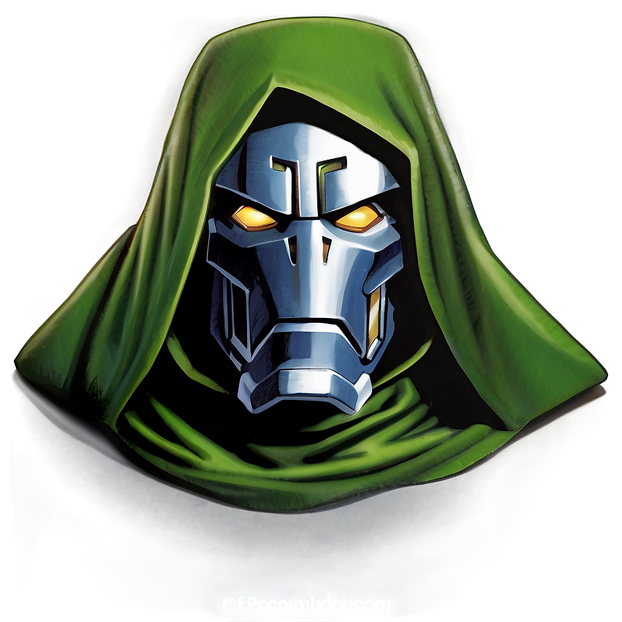 Vintage Dr Doom Comic Art Png Rsg PNG image