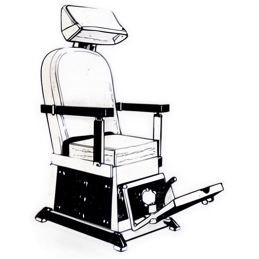 Vintage Electric Chair Design Png 06212024 PNG image