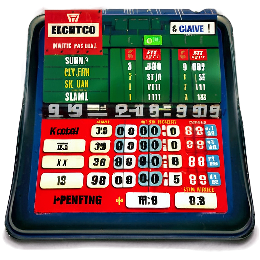 Vintage Electronic Bingo Machine PNG image