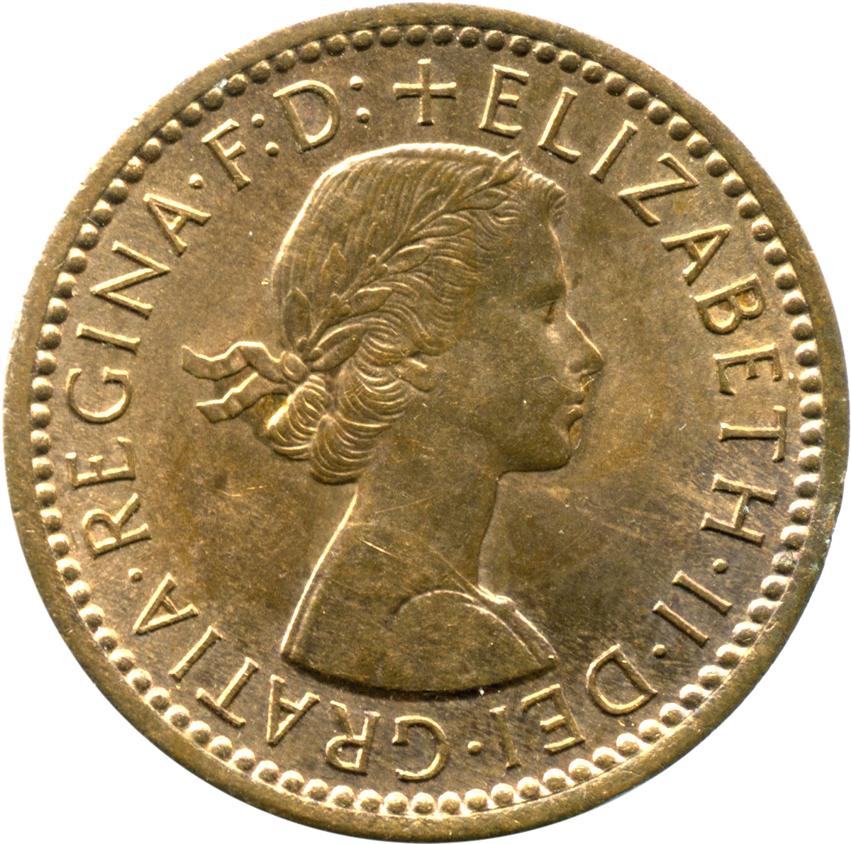 Vintage Elizabeth I I Coin PNG image