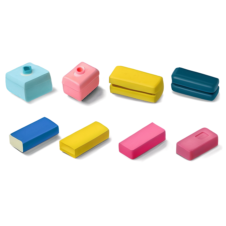 Vintage Eraser Collection Png Ygc89 PNG image