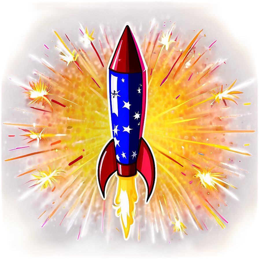 Vintage Firework Rocket Png Drt62 PNG image