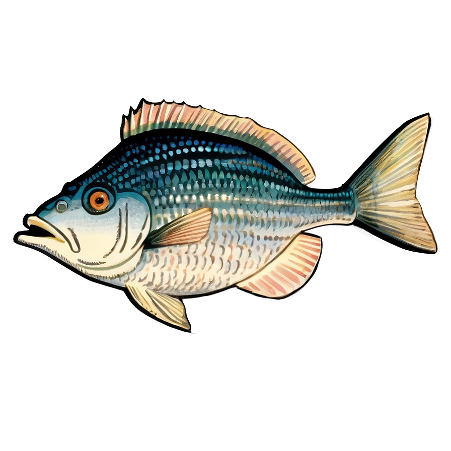 Vintage Fish Drawing Png Ipx PNG image