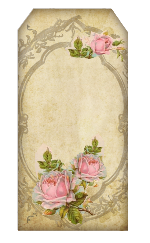 Vintage Floral Frame Template PNG image