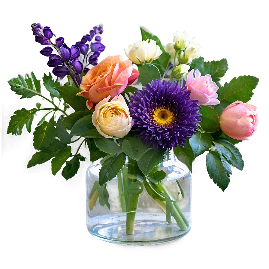 Vintage Flower Arrangement Png Nqj PNG image