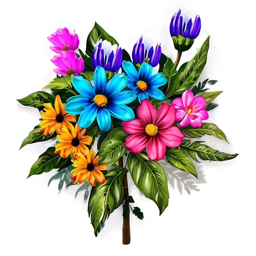 Vintage Flower Fest Png Dlx PNG image