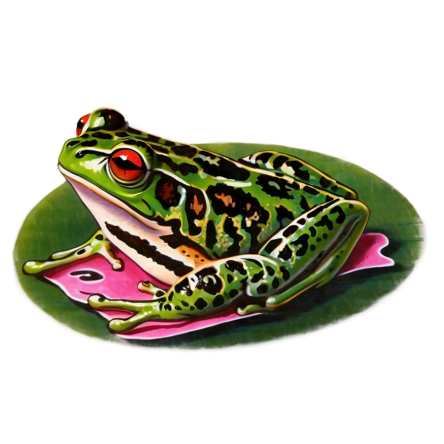 Vintage Frog Clipart Png Tod PNG image