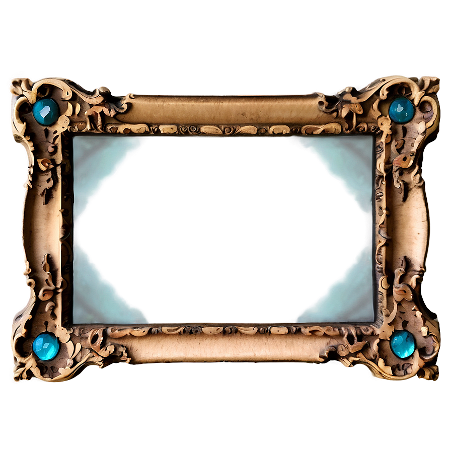 Vintage Glass Frame Png 9 PNG image