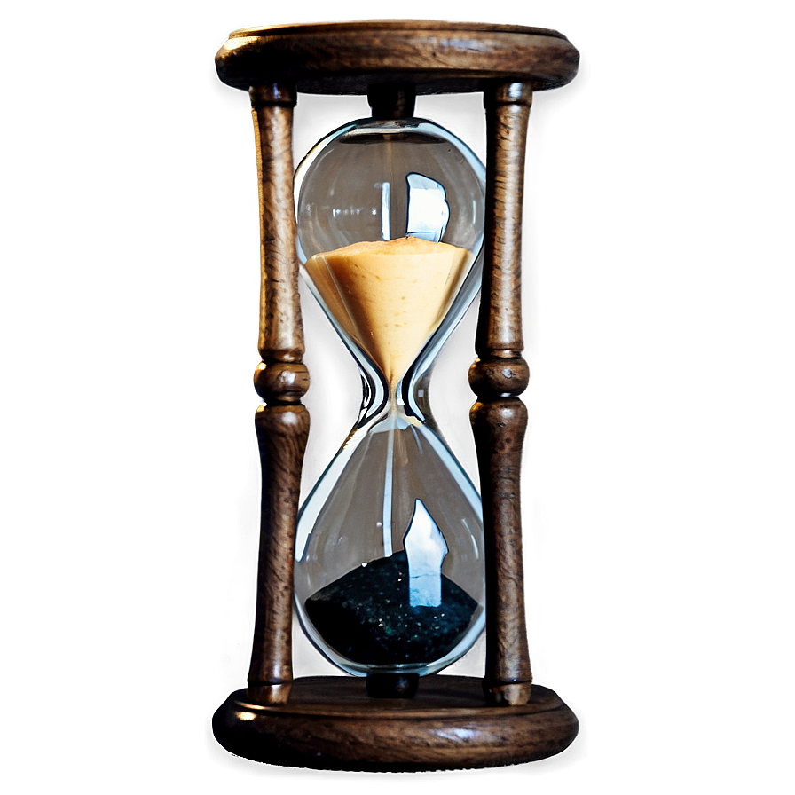 Vintage Glass Hourglass Png 05232024 PNG image