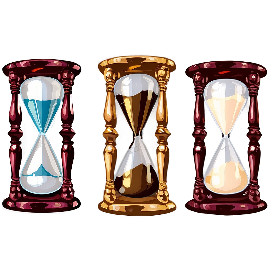 Vintage Glass Hourglass Png Qhq60 PNG image