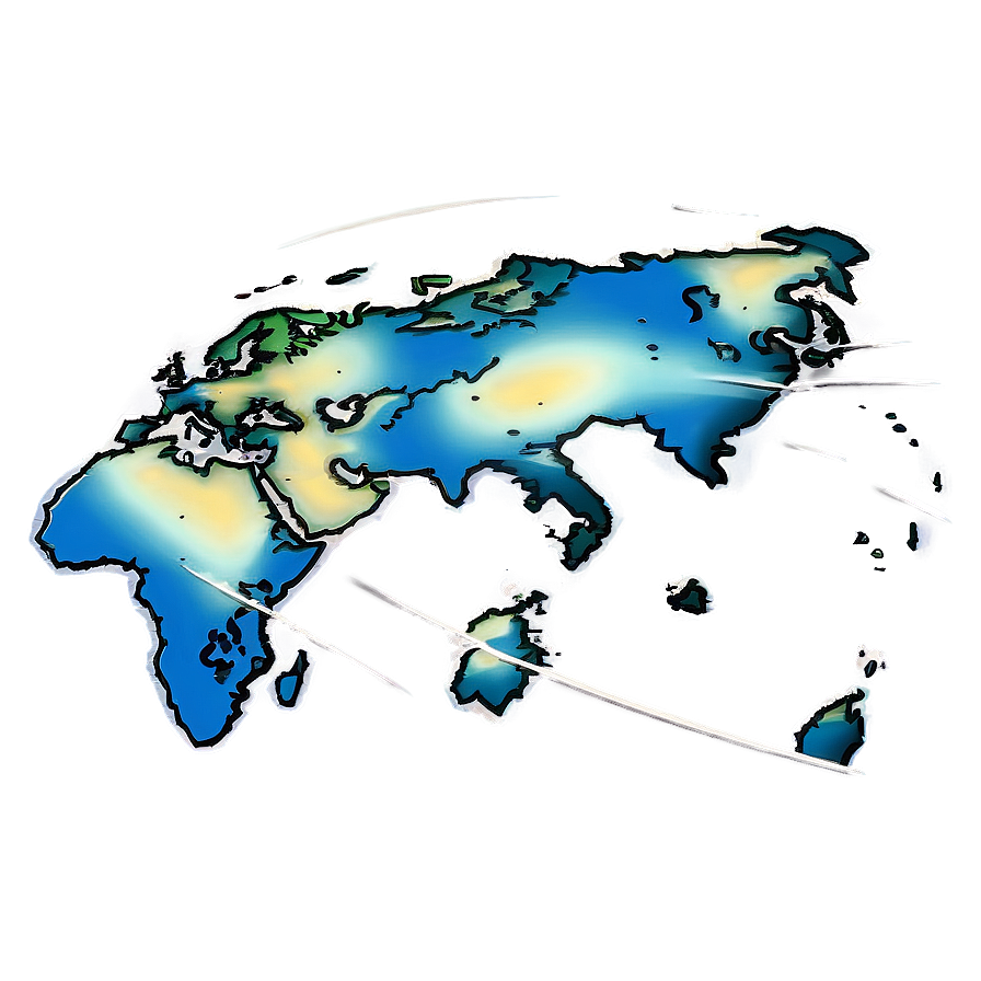 Vintage Globe Map Png Kib PNG image