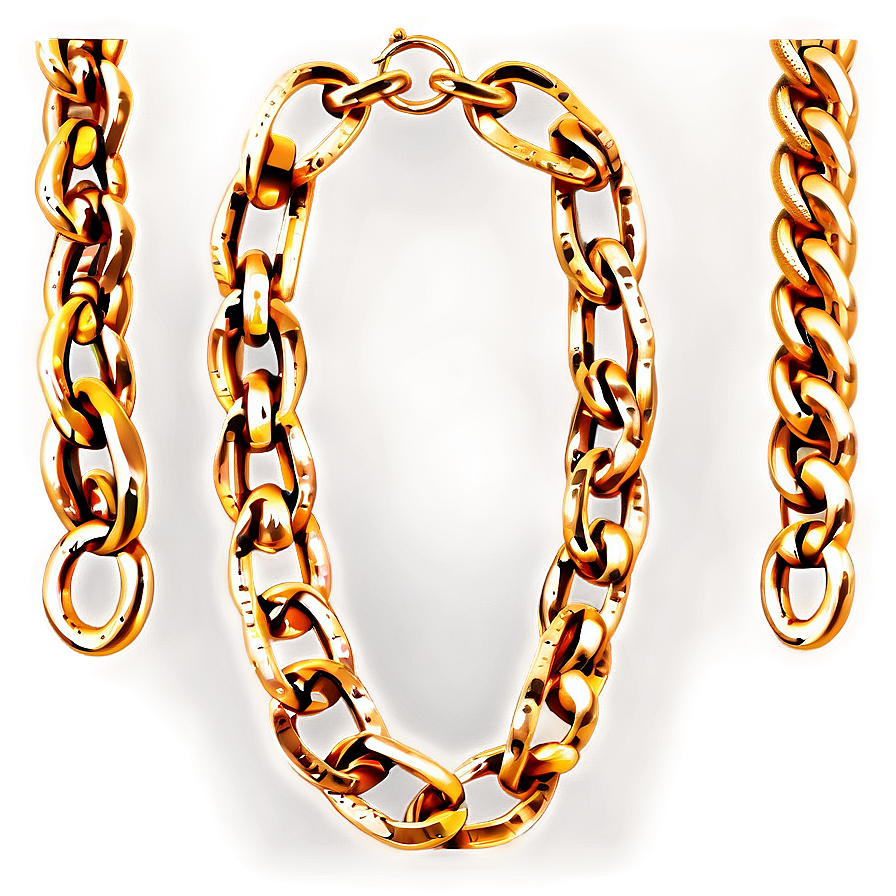 Vintage Gold Chain Png 05042024 PNG image