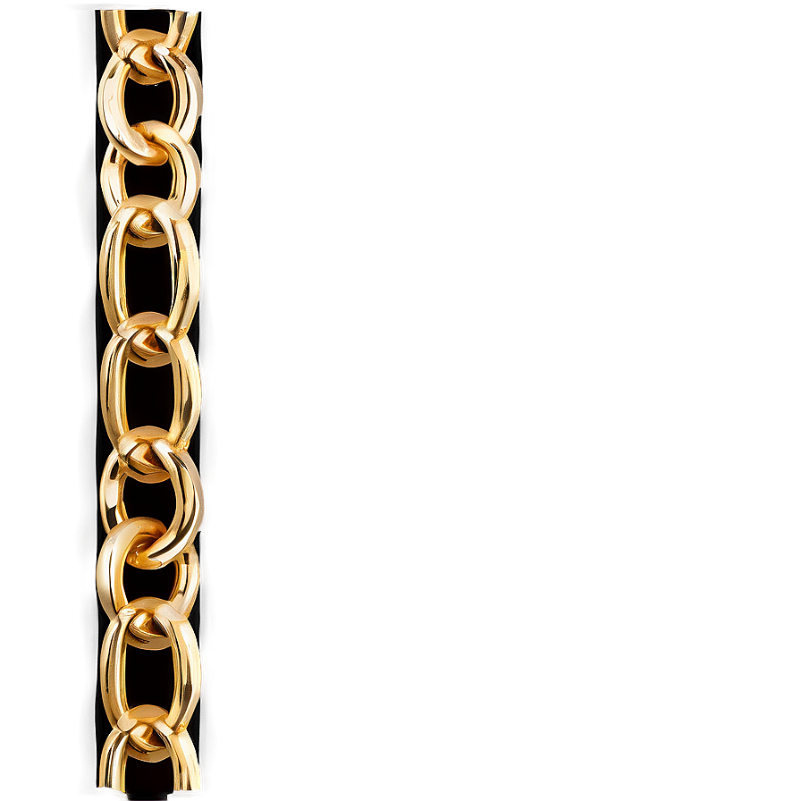 Vintage Gold Chain Png 12 PNG image