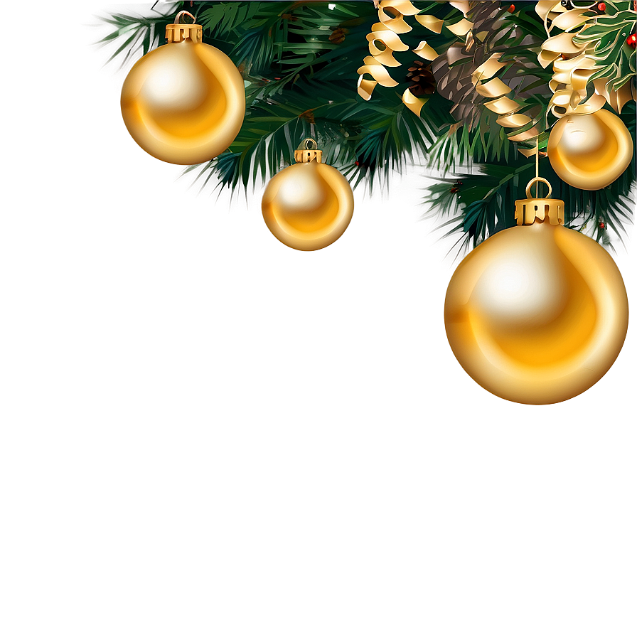 Vintage Gold Christmas Sphere Png Ooi66 PNG image