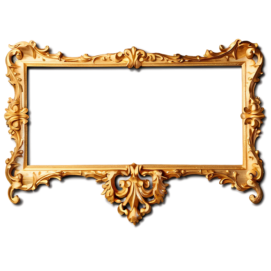 Vintage Gold Frame Png 06262024 PNG image