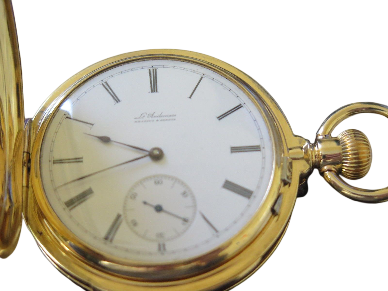 Vintage Gold Pocket Watch PNG image