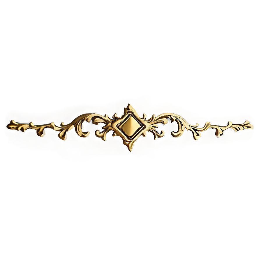 Vintage Gold Trim Detail Png Cge PNG image