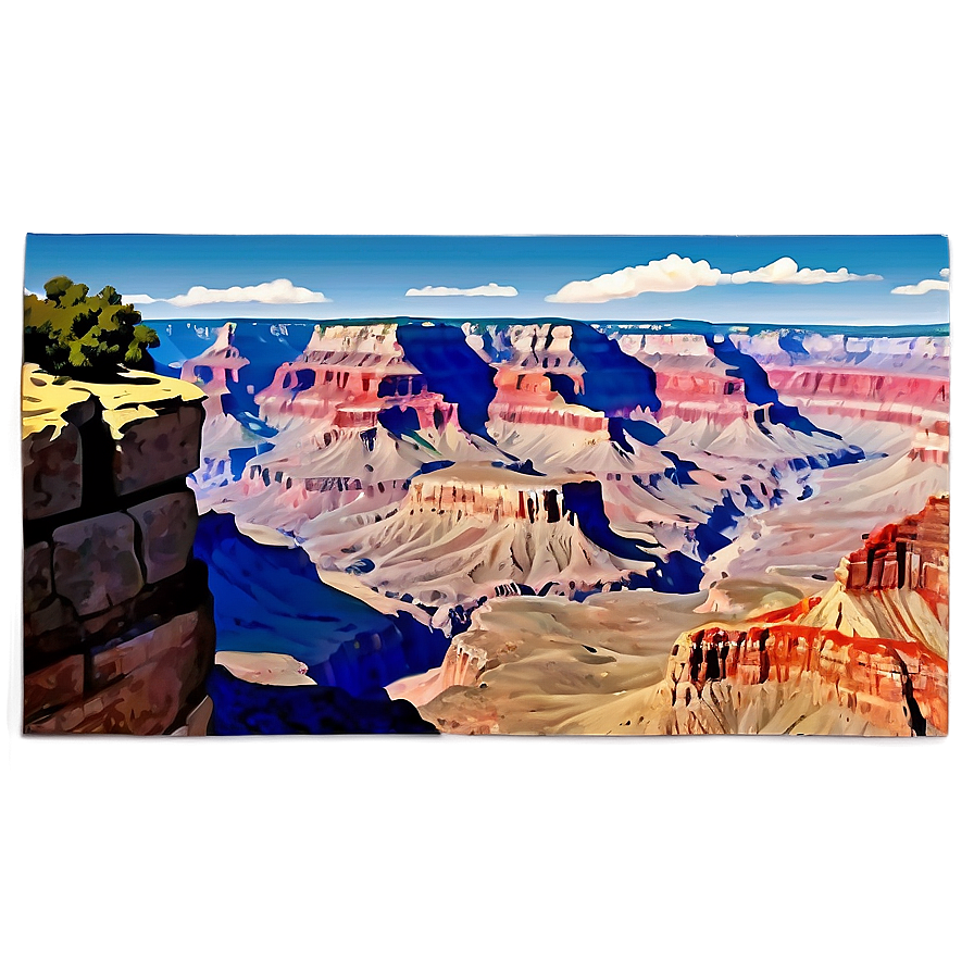 Vintage Grand Canyon Travel Poster Png Rse PNG image