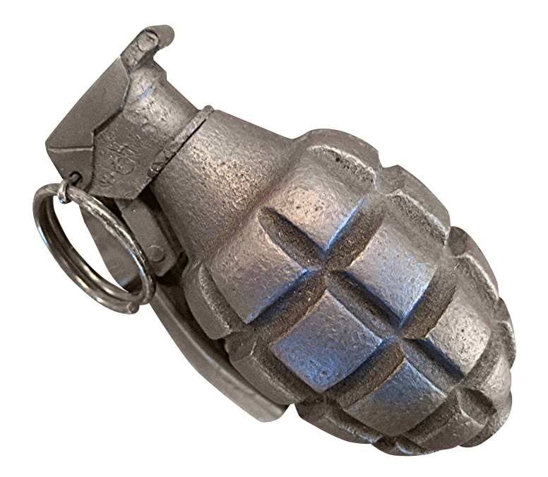 Vintage Grenade Isolated PNG image